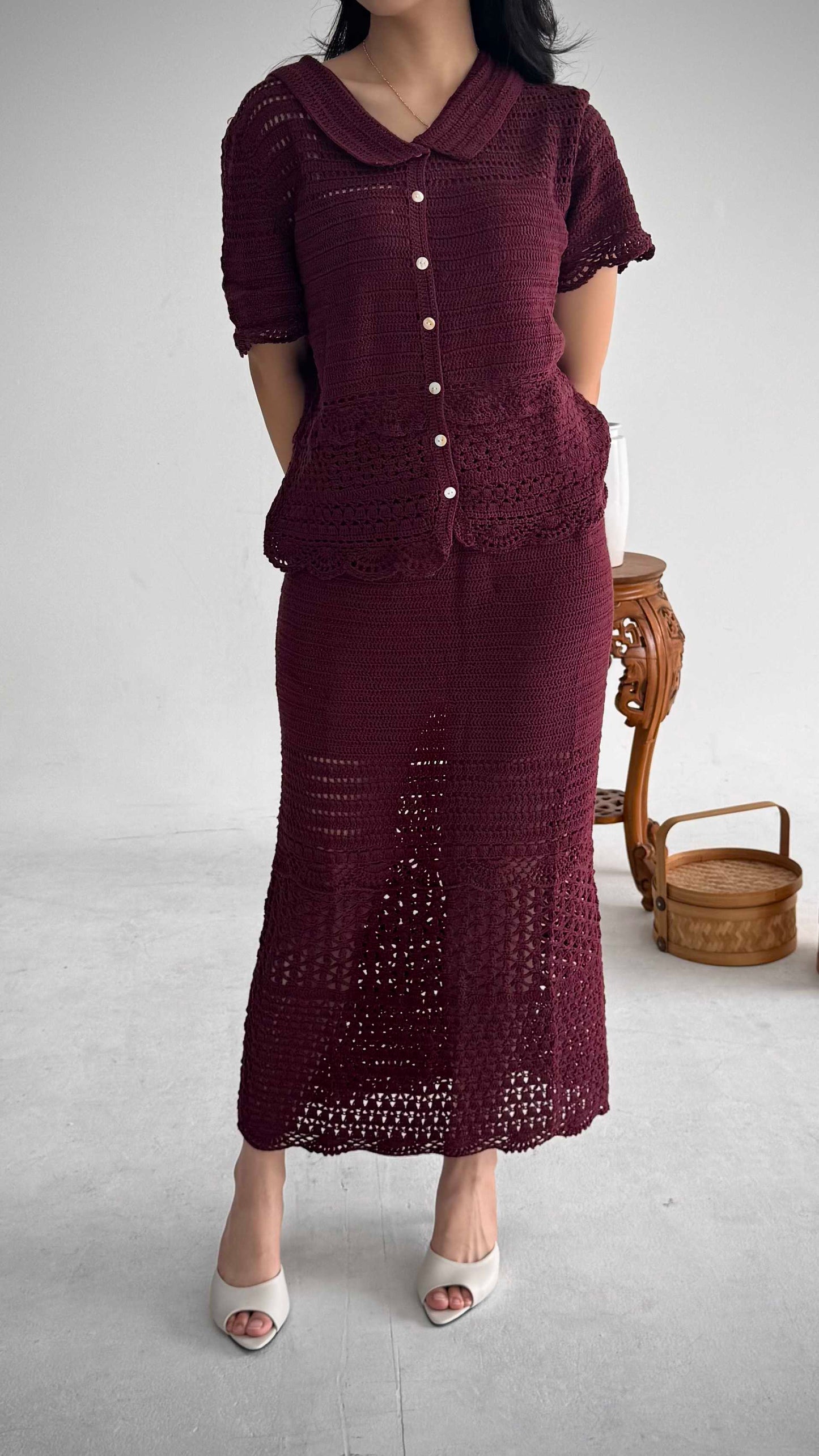 SAGE x Fiona - NAMI Crochet Skirt